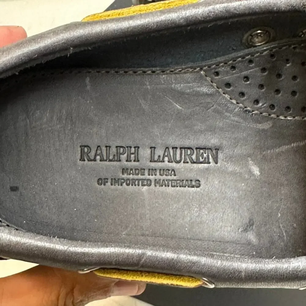 NIB Rancourt & Co. x Polo Ralph Lauren Telford Boat Shoe Blue NOS Maine USA 11 D